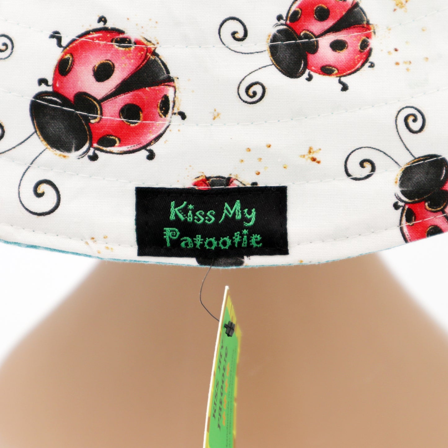 Wide Brim Reversible Sun Hat - ladybug