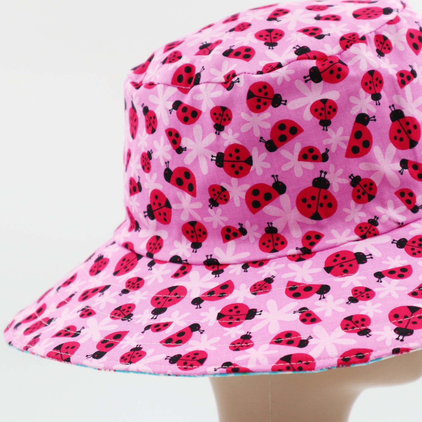 Reversible Sun Hat - Ladies & Girls sizes - butterfly, ladybug