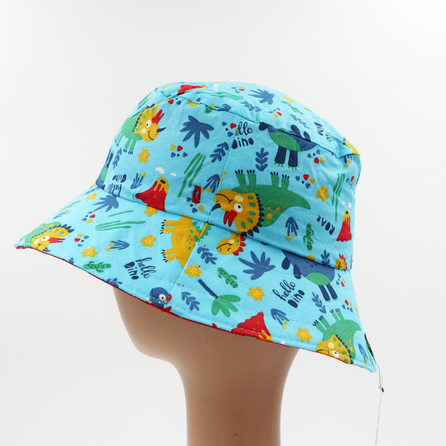 Baby / Kids Reversible Bucket Hat - dinosaur
