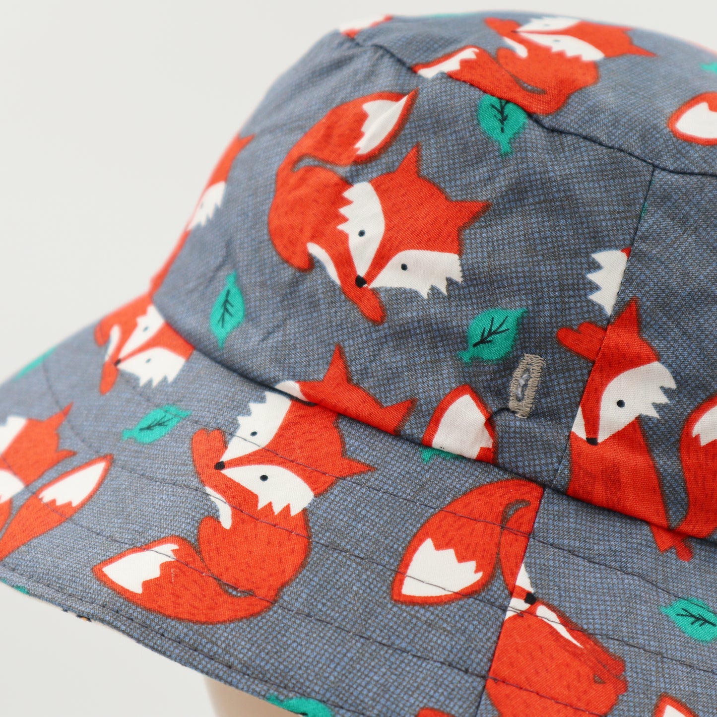 Baby / Kids Reversible Bucket Hat - fox, bear, woodland