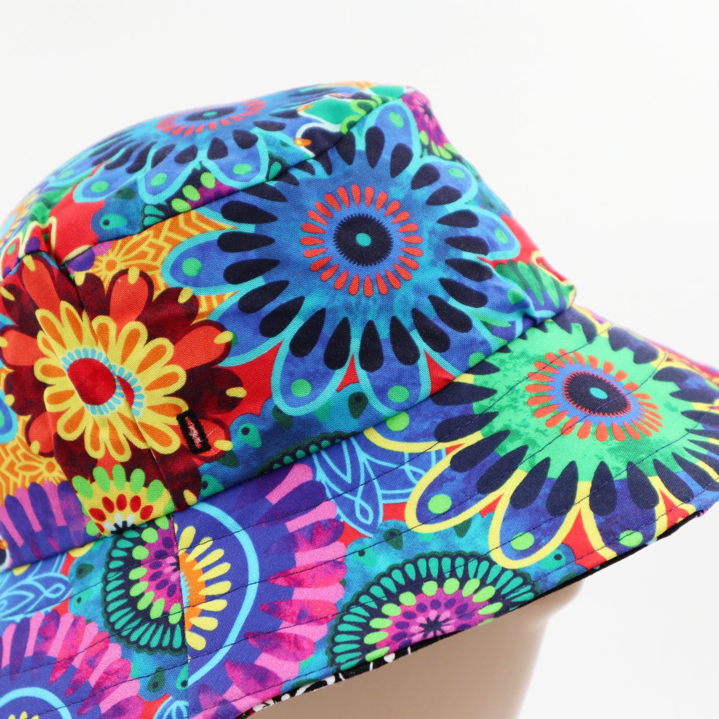 Baby / Kids Reversible Bucket Hat - Day of the Dead cats