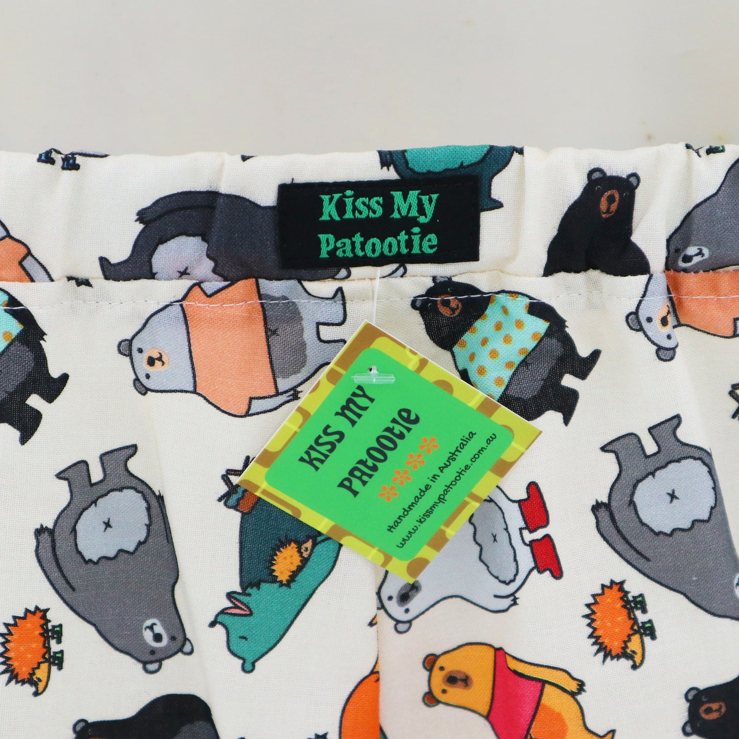 Kids shorts with pockets - sizes 000 to 6 - bears