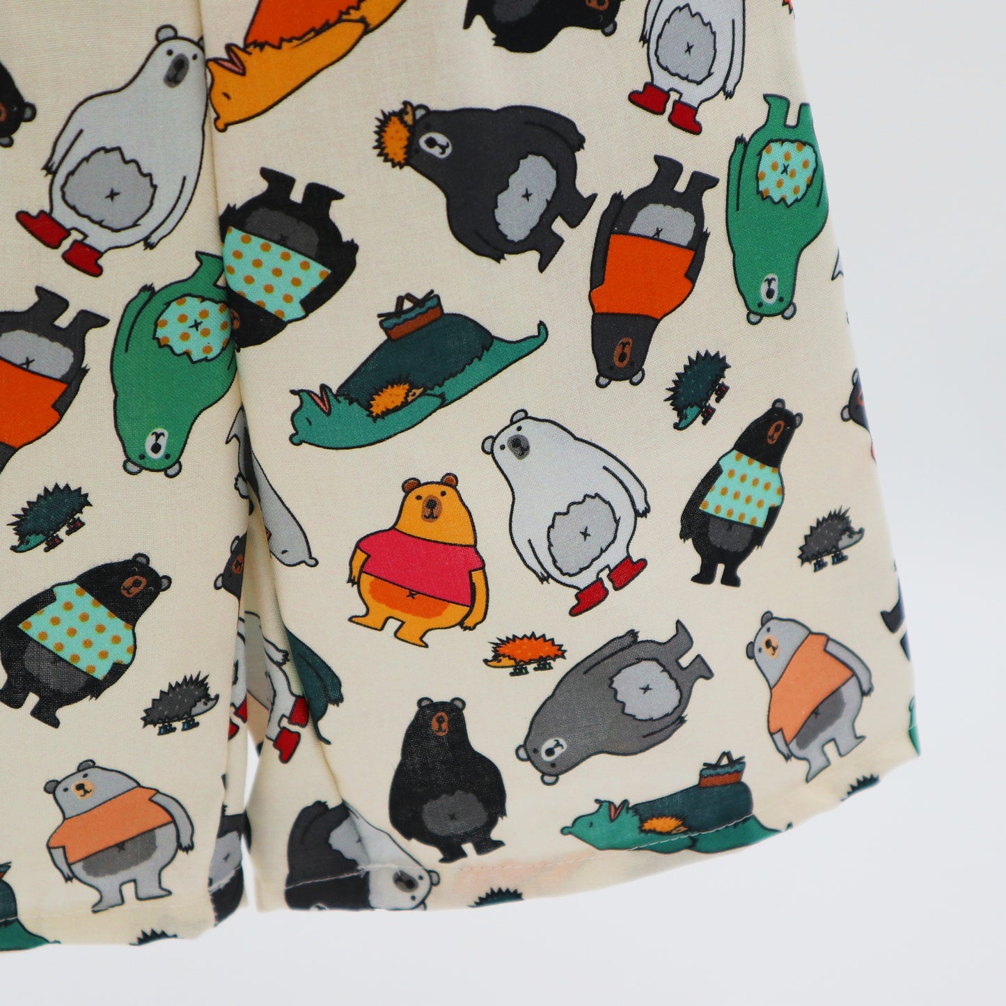 Kids shorts with pockets - sizes 000 to 6 - bears