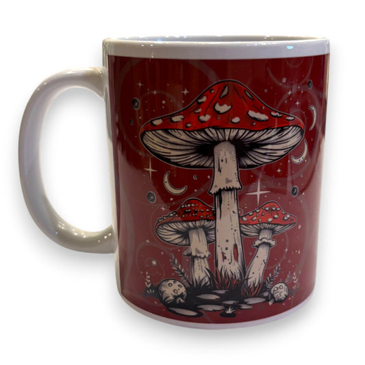 Printed Ceramic Mug - Magic mushrooms