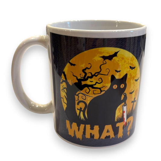 Printed Ceramic Mug - Murder cat