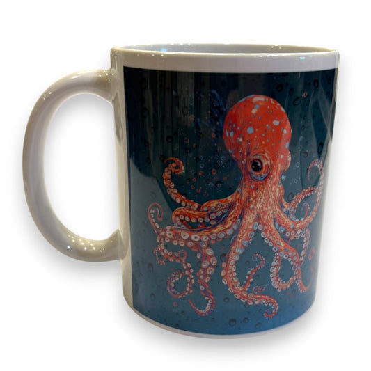 Printed Ceramic Mug - Octopus
