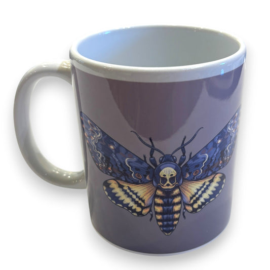 Printed Ceramic Mug - deathshead hawkmoth