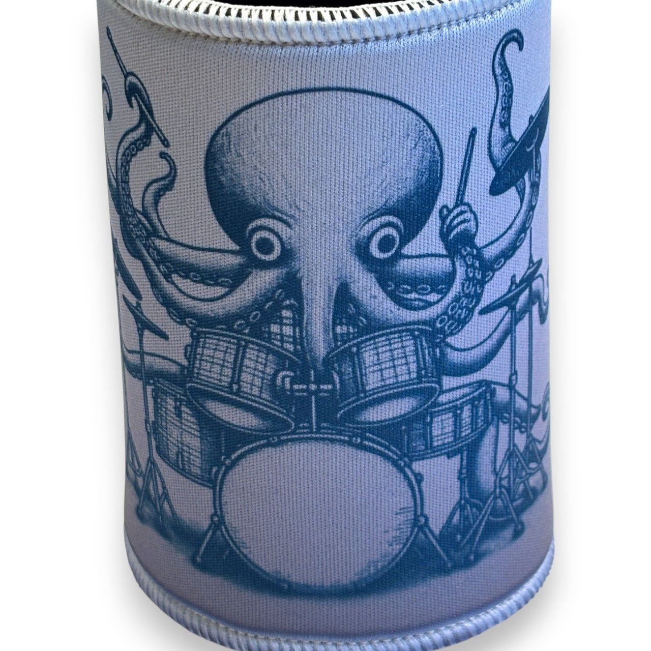 Printed Stubby / Can Cooler - Octopus drummer