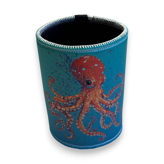 Printed Stubby / Can Cooler - octopus