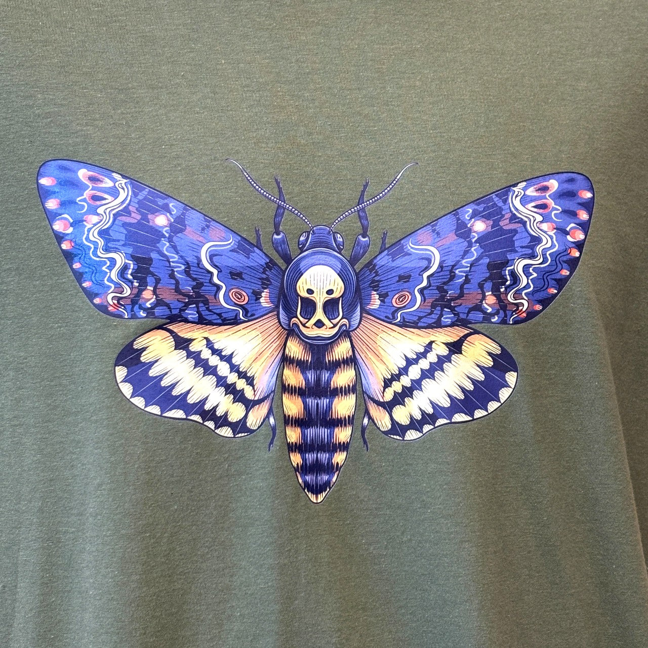 Mens Printed T-shirt - deathshead hawkmoth