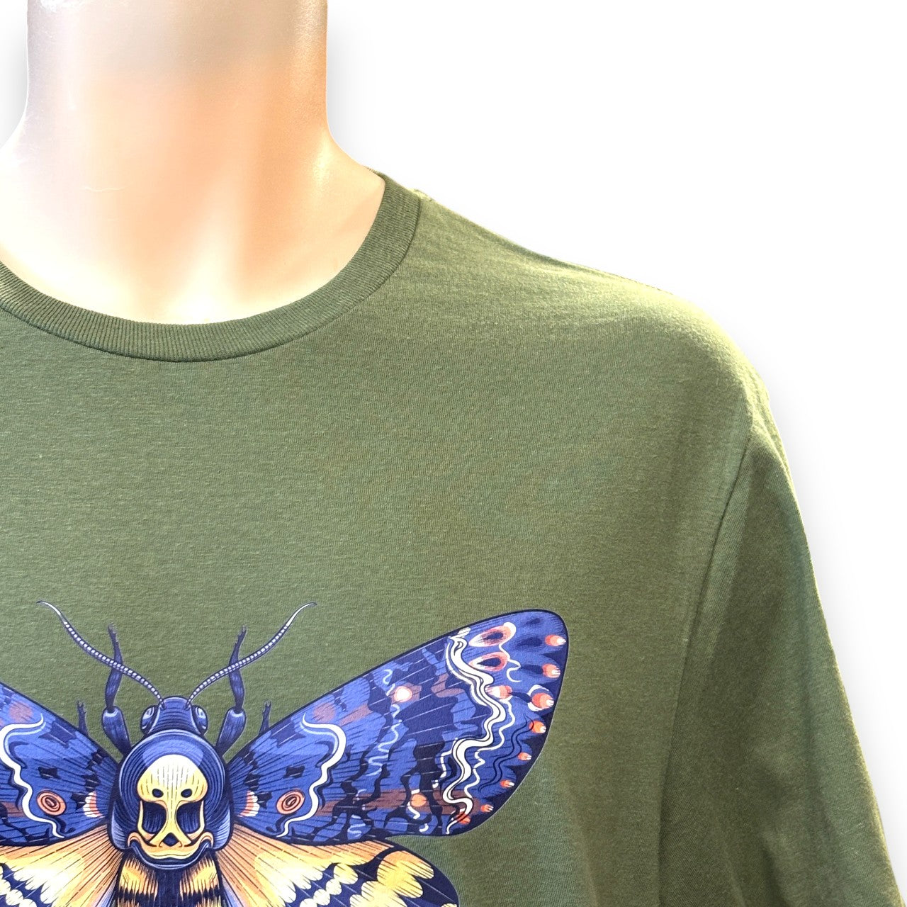 Mens Printed T-shirt - deathshead hawkmoth