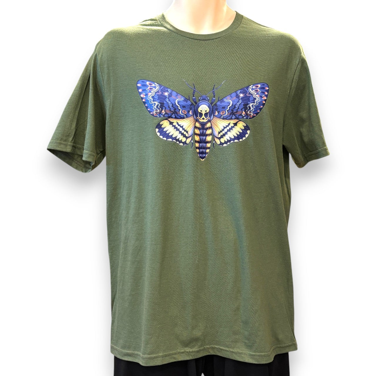 Mens Printed T-shirt - deathshead hawkmoth