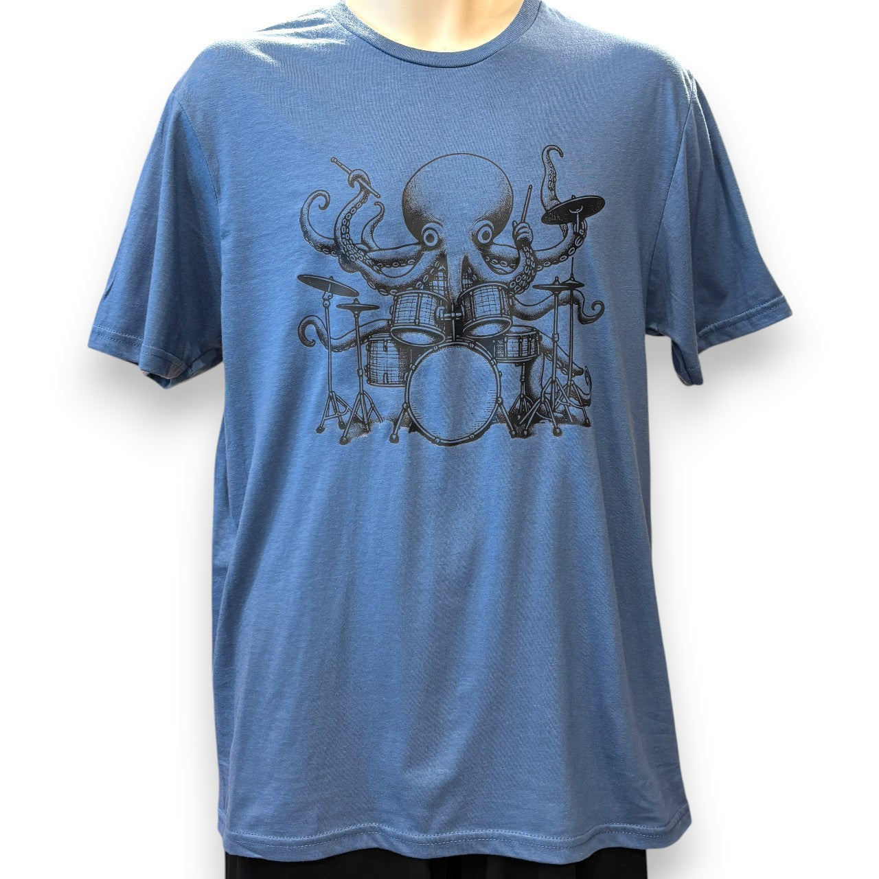 Mens Printed T-shirt - octopus drummer