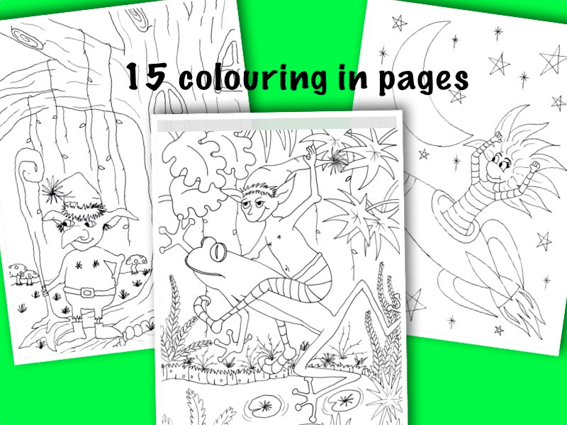 15 Printable colouring in pages - Pixies, elves and fairies ...