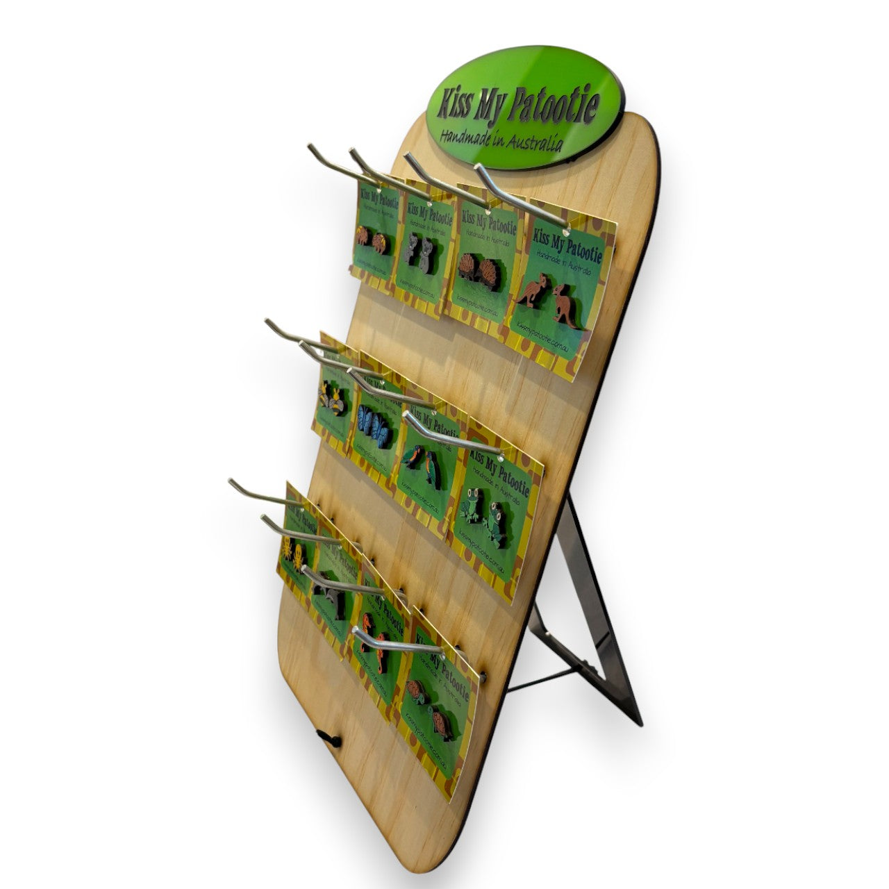 Australian animal studs wholesale starter pack - 36 x studs & Free display stand