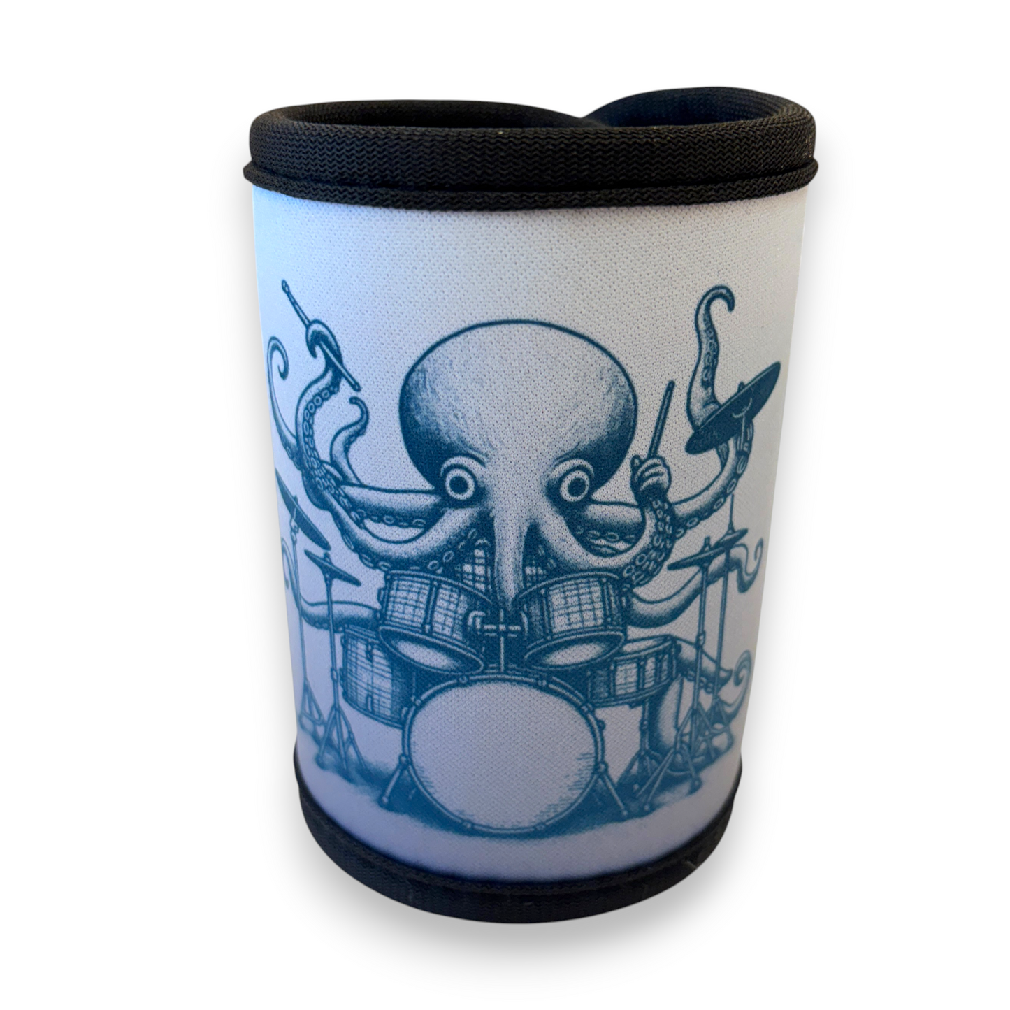 Printed Stubby / Can Cooler - Octopus drummer