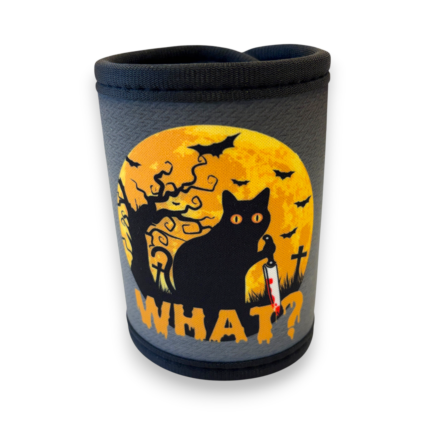 Printed Stubby / Can Cooler - murder cat