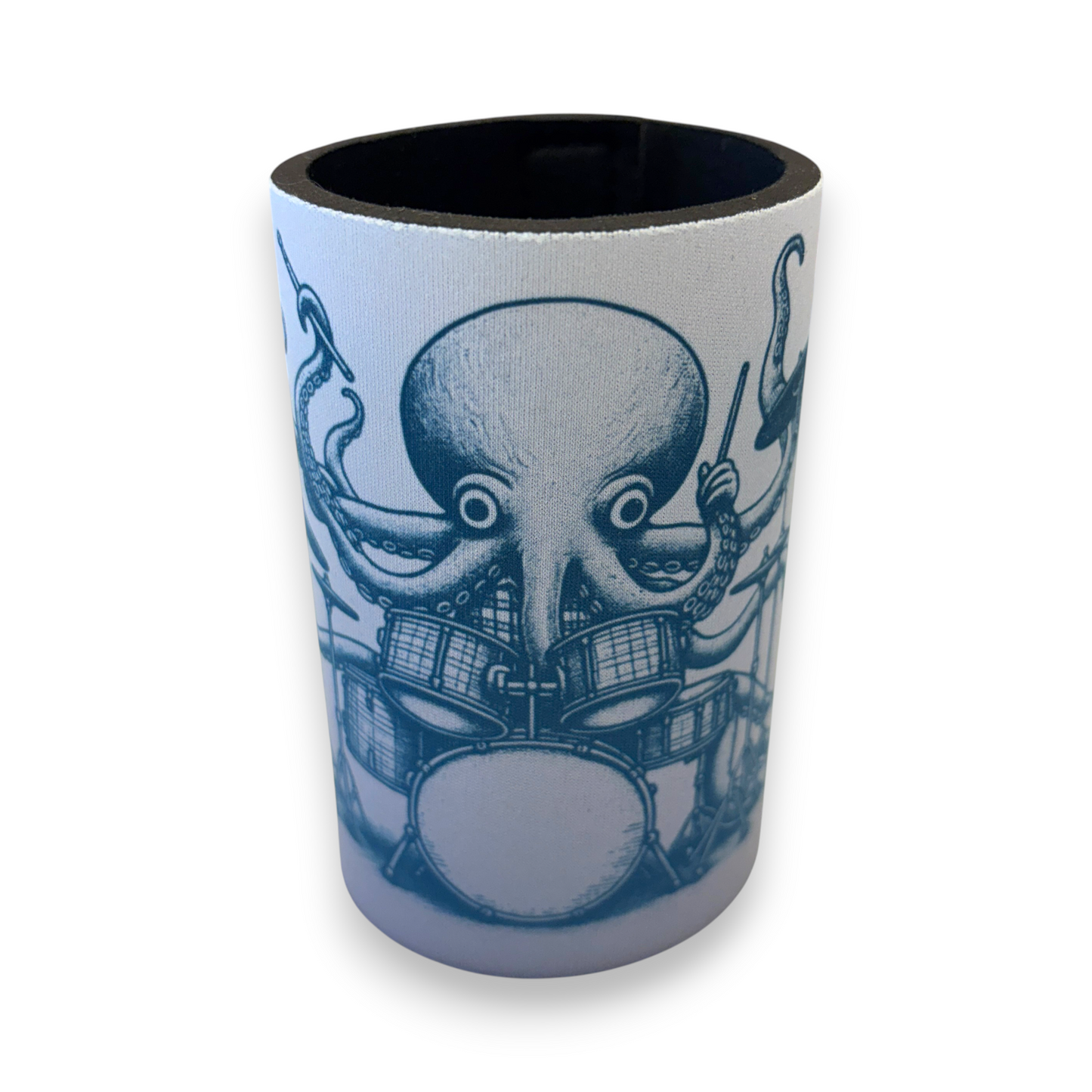 Printed Stubby / Can Cooler - Octopus drummer