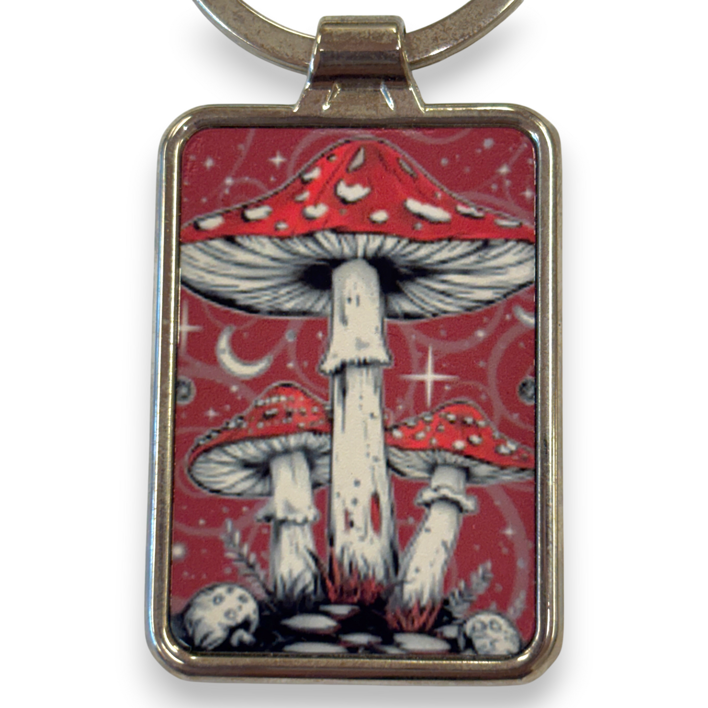 Printed Keyring - magic mushrooms