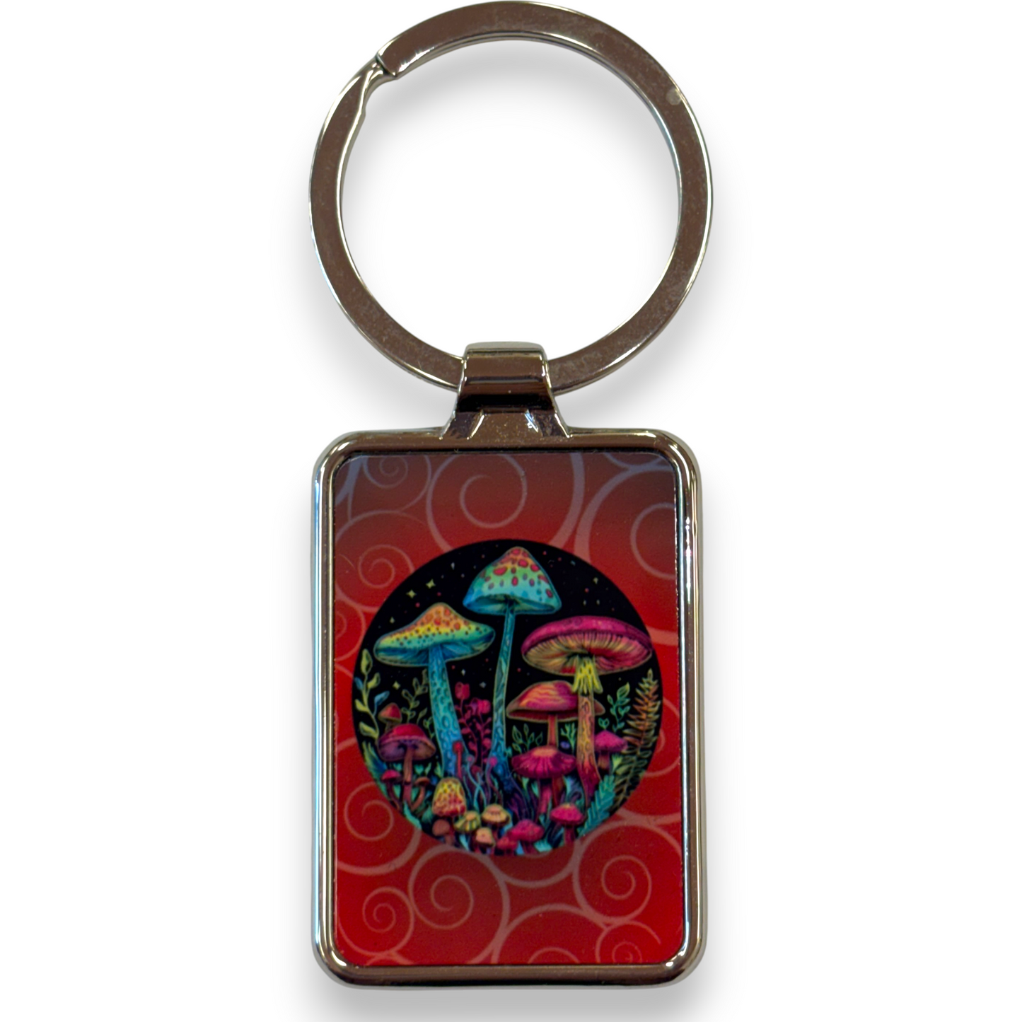 Printed Keyring - magic mushrooms