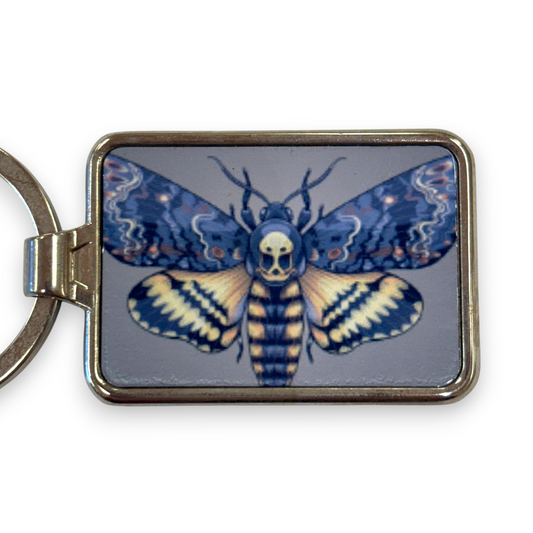 Printed Keyring - deathshead hawkmoth