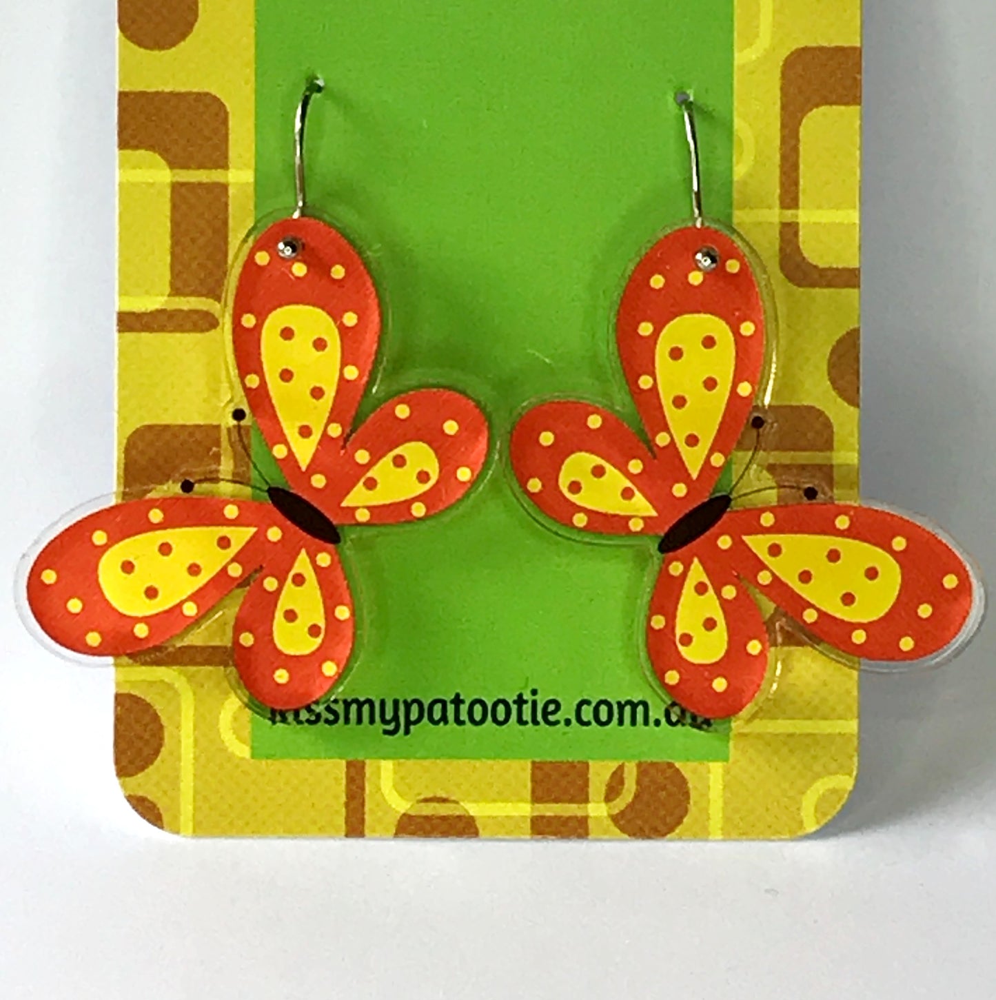 Butterfly earrings - 100% recycled acrylic