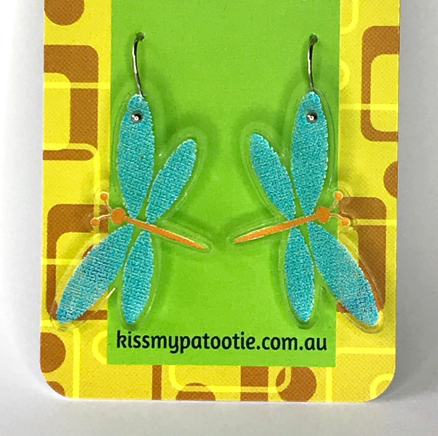 Woodland dragonfly acrylic earrings - 100% recycled acrylic