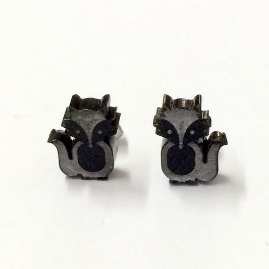Fox Laser Cut Earrings / Studs - woodland, acrylic