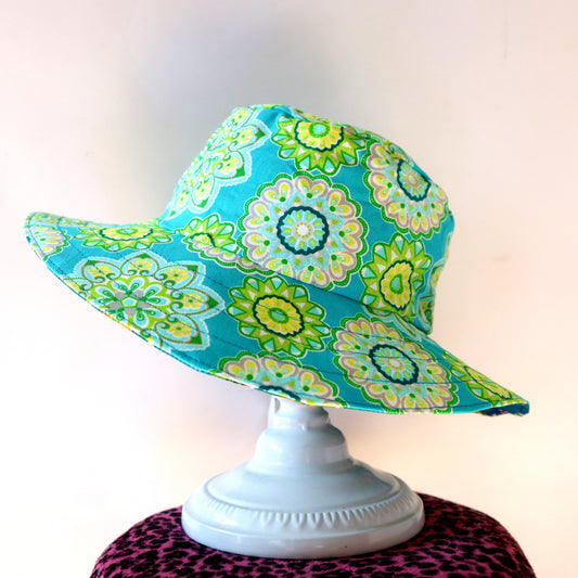Reversible Sun Hat - Ladies & Girls sizes - mandala