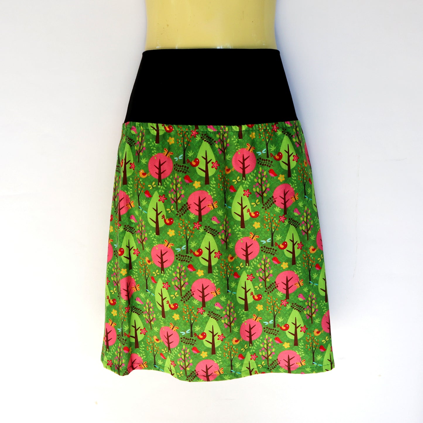 Ladies A Line Skirt - woodland trees - ladies sizes 8 - 24
