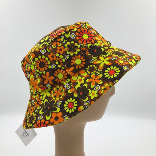 Baby / Kids Reversible Bucket Hat - flower power