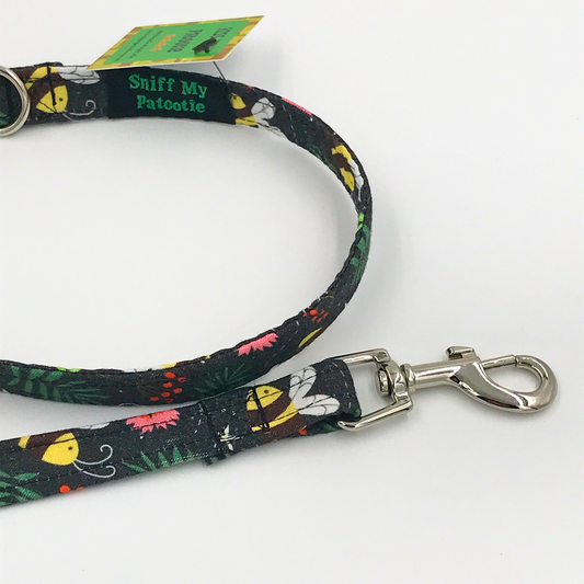 Puppy or cat lead / leash - fabric covered webbing
