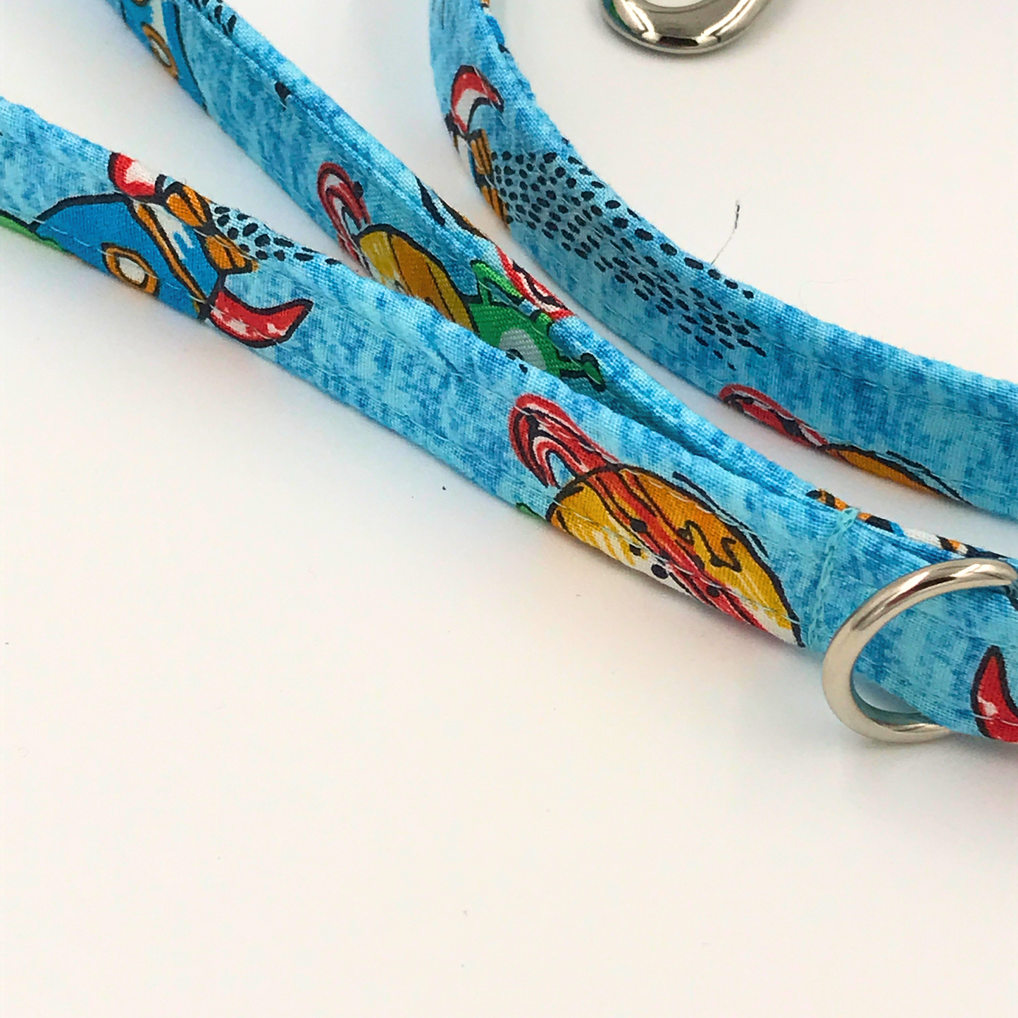 Puppy or cat lead / leash - fabric covered webbing