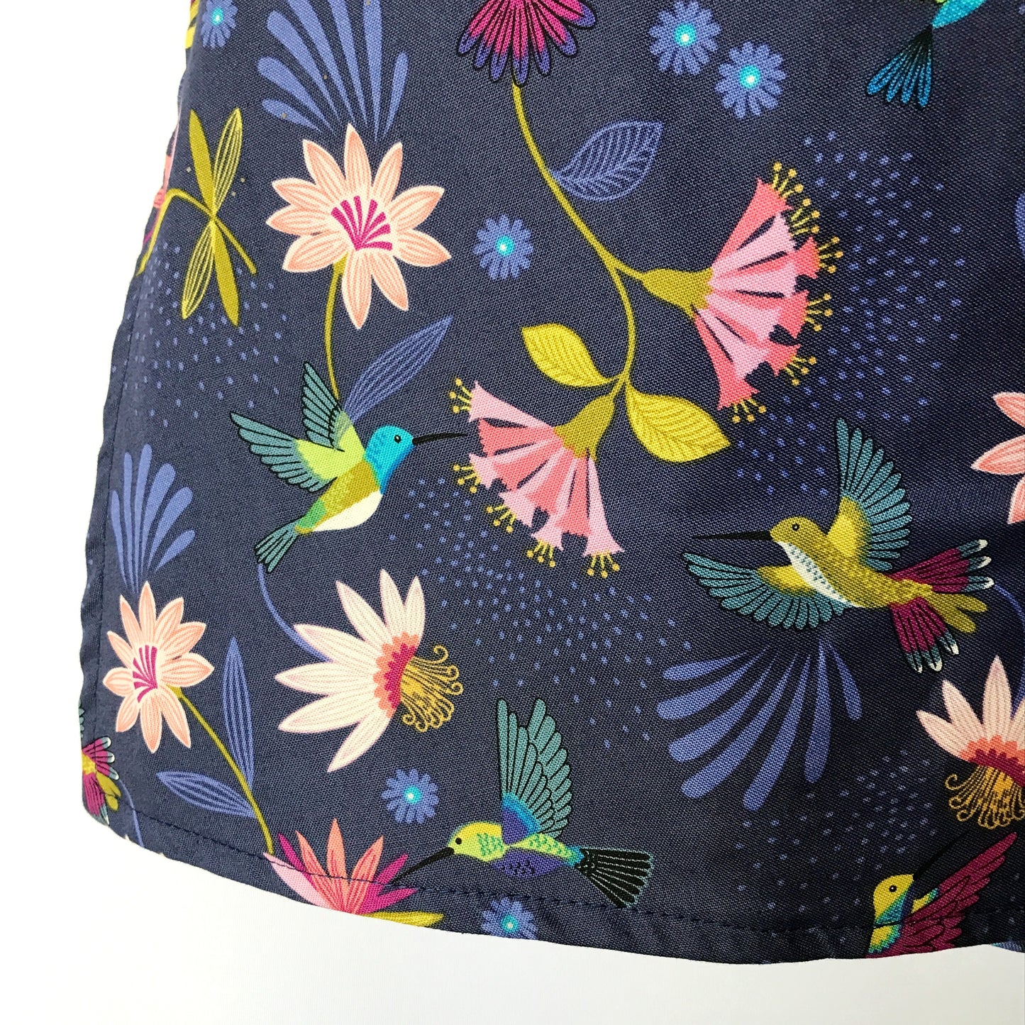 Girls Reversible wrap dress - sizes 0 to 8 - hummingbird