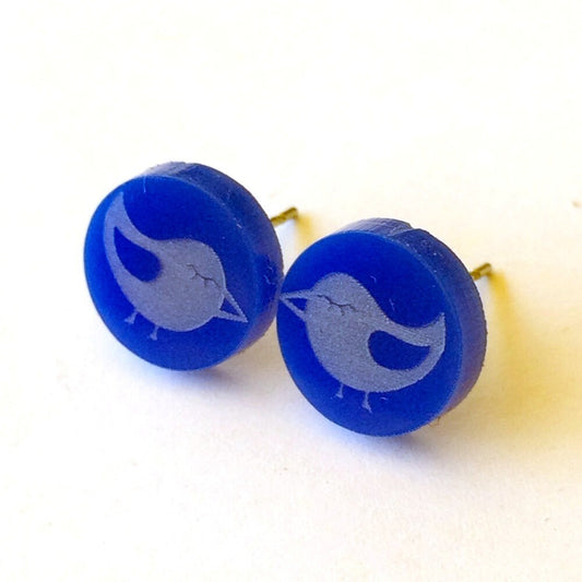 Birds - Laser Cut Earrings / Studs - acrylic - more colours available